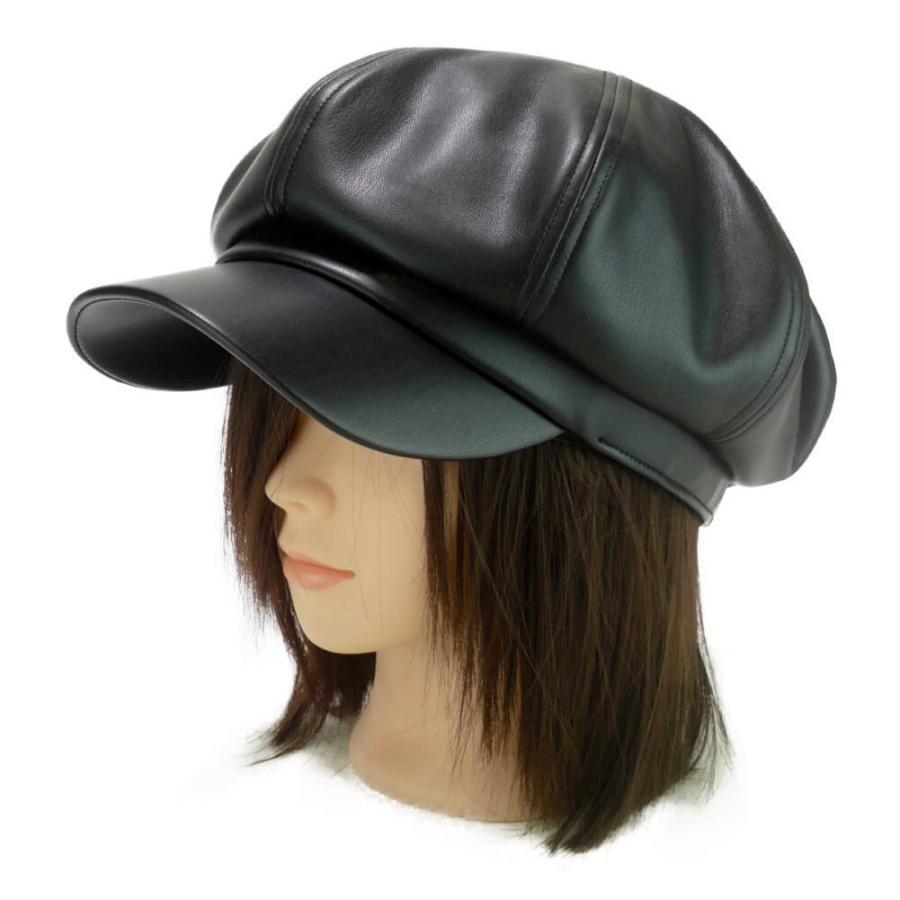 [2022秋冬新作] キャスケット ハンチング 無地 エコ レザー ソリッド柄 メンズ レディース 秋 冬 キャス ハンチング帽 帽子 サイズ 58cm 合皮 |  | 08