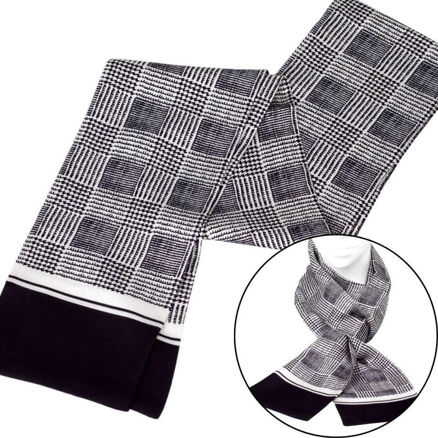 ロングスカーフ ストール 細長スカーフ ネックスカーフ シルクタッチ 薄手 軽量 レディース メンズ 春 夏 秋 冬 首元 おしゃれ 送料無料 |  | 20