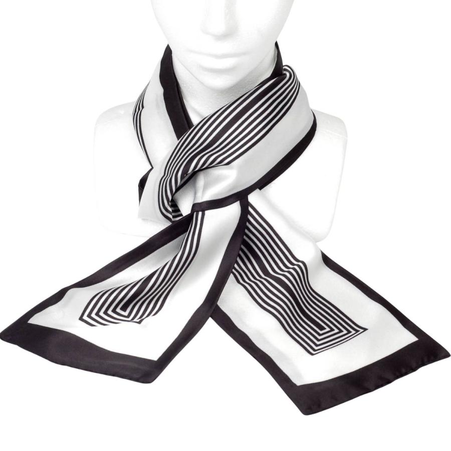 ロングスカーフ ストール 細長スカーフ ネックスカーフ シルクタッチ 薄手 軽量 レディース メンズ 春 夏 秋 冬 首元 おしゃれ 送料無料 |  | 15