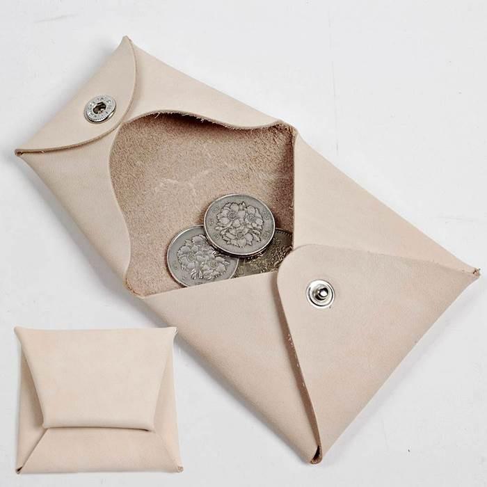 コインケース メンズ レディース 本革 ナチュラル ベージュ色 男女共用 シンプルでおしゃれ 手のひらサイズでかわいい ミニ レザー 小銭入れ 小物 雑貨 |  | 01