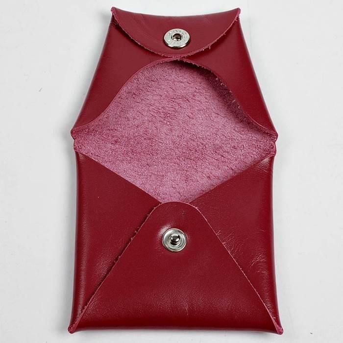 コインケース メンズ レディース 本革 ワインレッド 赤色 男女