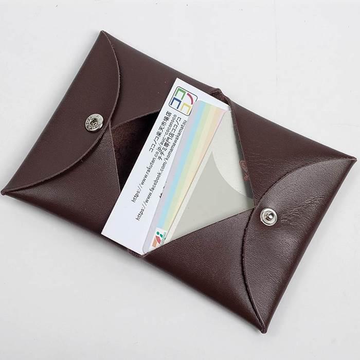 カード入れ 名刺入れ カードケース メンズ レディース 本革 ブラウン 茶色 男女共用 薄型 シンプルでおしゃれ スリムサイズでかわいい レザー 小物 雑貨 |  | 05