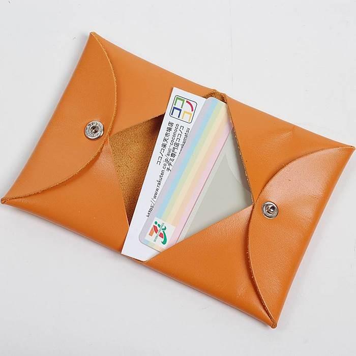 カードケース 名刺入れ カード入れ メンズ レディース 本革 キャロット オレンジ色 男女共用 薄型 シンプルでおしゃれ スリムサイズでかわいい レザー 小物 雑貨 |  | 05