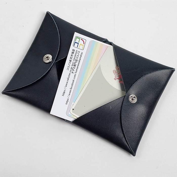 カード入れ カードケース 名刺入れ メンズ レディース 本革 ダークネイビー 紺色 男女共用 薄型 シンプルでおしゃれ スリムサイズでかわいい レザー 小物 雑貨 |  | 04