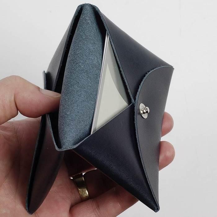 カード入れ カードケース 名刺入れ メンズ レディース 本革 ダークネイビー 紺色 男女共用 薄型 シンプルでおしゃれ スリムサイズでかわいい レザー 小物 雑貨 |  | 05