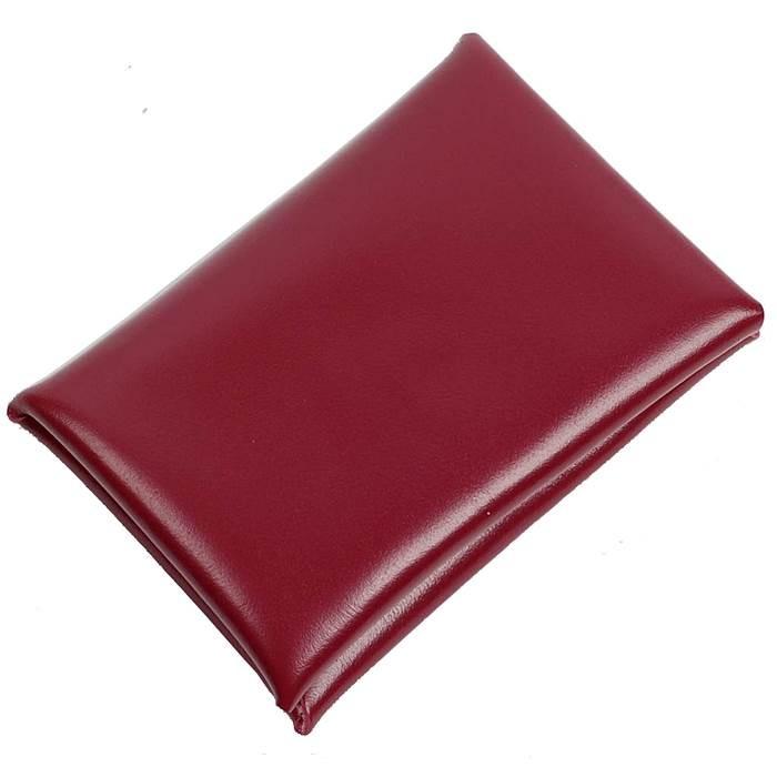 名刺入れ カード入れ メンズ レディース 本革 ワインレッド 赤色 男女共用 薄型 シンプルでおしゃれ スリムでかわいい レザー 小物 雑貨 名刺約50枚収納 | 