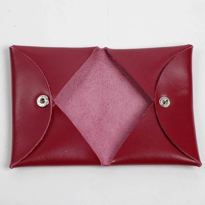 名刺入れ カード入れ メンズ レディース 本革 ワインレッド 赤色 男女共用 薄型 シンプルでおしゃれ スリムでかわいい レザー 小物 雑貨 名刺約50枚収納 |  | 02