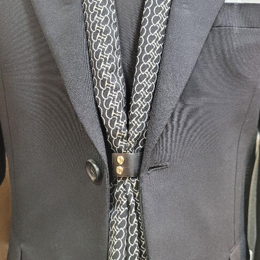 スカーフ リング 革 滑りにくい レザー仕様 スカーフ留め ２タイプ 開閉不可 韓国ファッション 小物 アクセサリー 送料無料 敬老の日　父の日 |  | 12