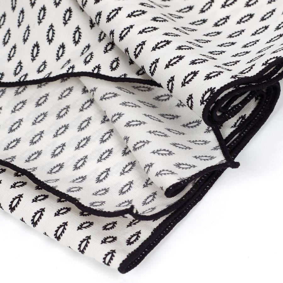 ストール マフラー メンズ ネック ロング スカーフ リーフ ドット 葉っぱ 細長 ソフト スカーフ レーヨン 韓国ファッション 韓国製 送料無料 |  | 06