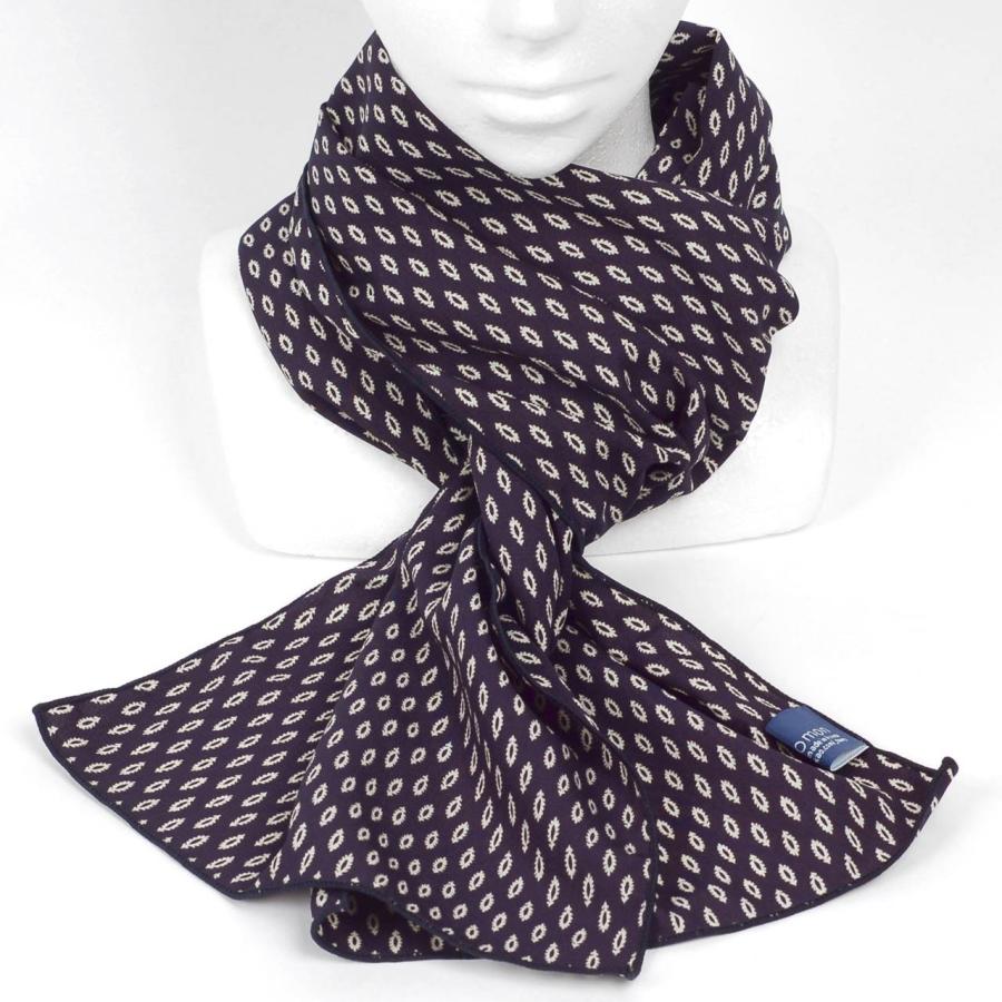 ストール マフラー メンズ ネック ロング スカーフ リーフ ドット 葉っぱ 細長 ソフト スカーフ レーヨン 韓国ファッション 韓国製 送料無料 |  | 02