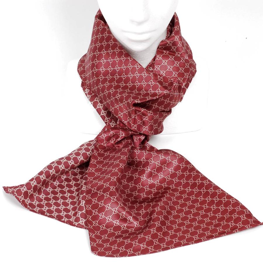 ストール マフラー メンズ ロング ネックタイ スカーフ GG チェック柄 チェーン 細長 ソフト スカーフ レーヨン 韓国ファッション 韓国製 送料無料 |  | 03
