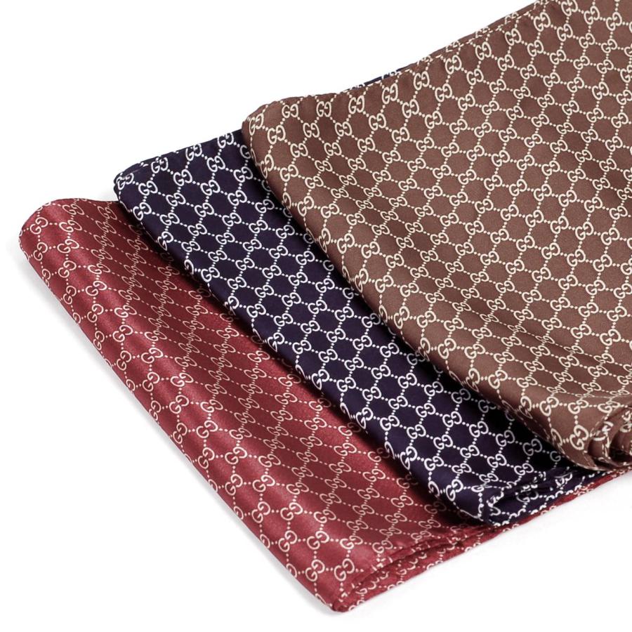 ストール マフラー メンズ ロング ネックタイ スカーフ GG チェック柄 チェーン 細長 ソフト スカーフ レーヨン 韓国ファッション 韓国製 送料無料 |  | 04