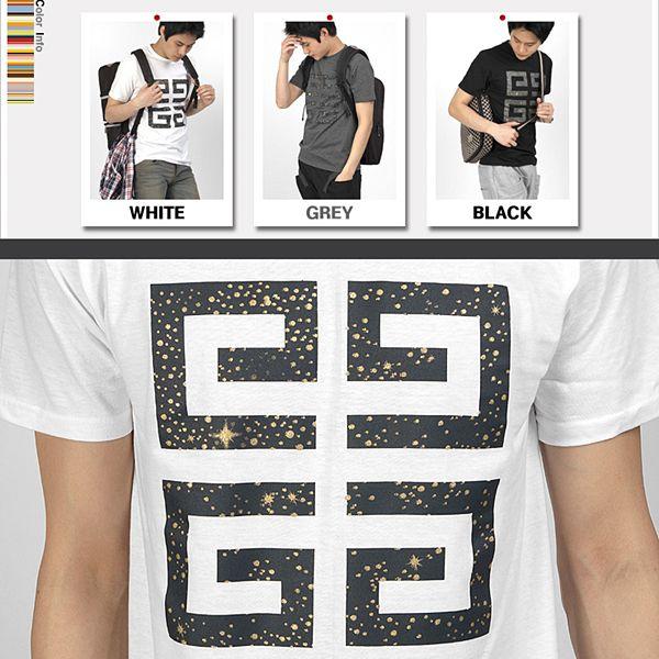 ラウンドネック 半袖 Tシャツ スペース宇宙モチーフ　奈染プリント ホワイト グレー ブラック　３色 tst04 |  | 04