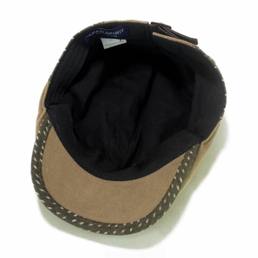 ハンチング 久留米カスリ パイピング ライン コーデュロイ 無地 メンズ レディース ハンチング キャスケット キャップ 秋冬 帽子 フリーサイズ58cm |  | 09