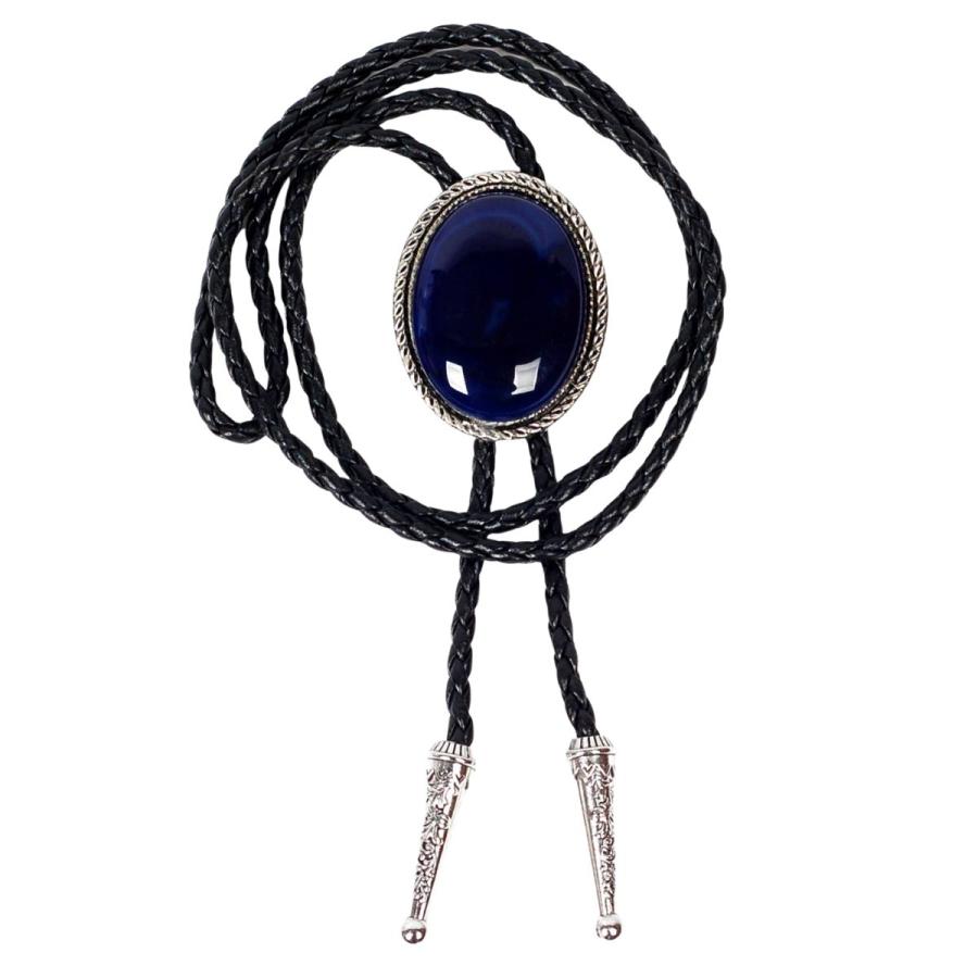 ループタイ メンズ ボロタイ ビッグ ナチュラル ストーン ネクタイ代わり ブルー系ストーン オーバル ストーン 編み紐 ウエスタン ロック付 送料無料 男女兼用 |  | 12