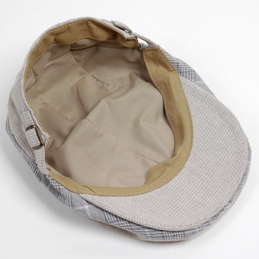 ハンチング メンズ レディース 3枚 はぎ グレンチェック ベージュ Beige 帽子 58cm サイドスナップ キャップ 調整ベルト付き Vs5 055 03 ココノコ 通販 Yahoo ショッピング