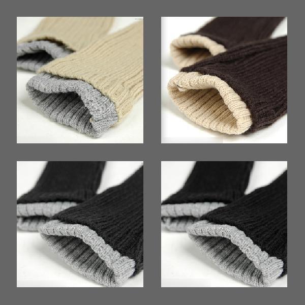アームウォーマー ニット 男女兼用 指先が自由に使える あったか 手袋  ソリッド レイヤード ４カラー  wmr02 |  | 03