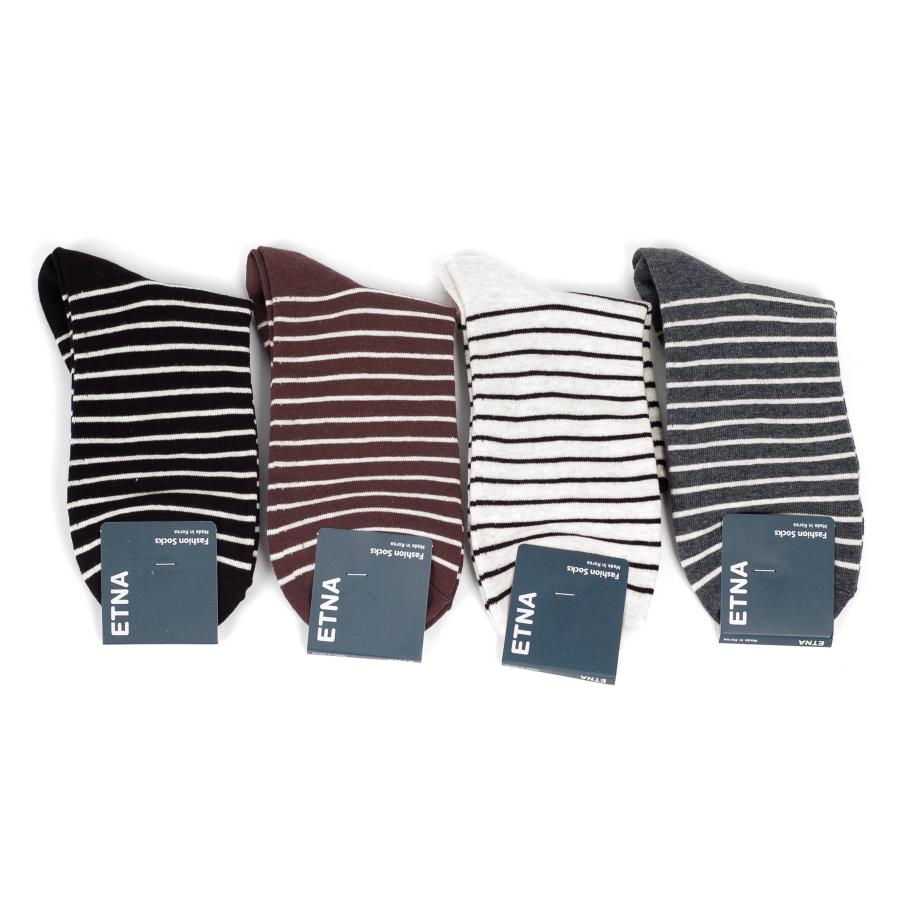 ４足セット 送料無料 メンズ 靴下 メンズソックス ビジネス カジュアル ソフト ストライプ ボーダー ライン 韓国ファッション 綿 コットン 段柄 韓国製 |  | 03