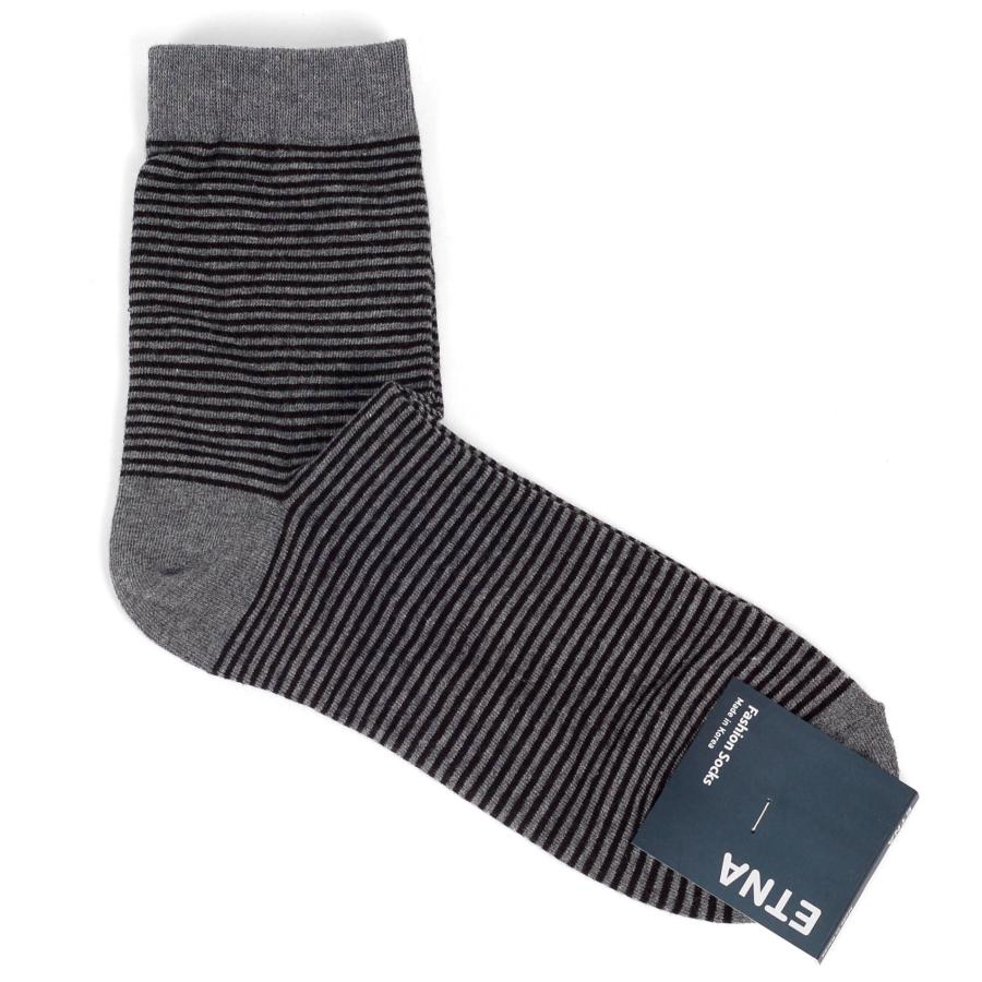 ４足セット 送料無料 メンズ 靴下 メンズソックス ビジネス カジュアル ソフト 細い ピン ストライプ ボーダー ライン 韓国ファッション 段柄 韓国製 |  | 04