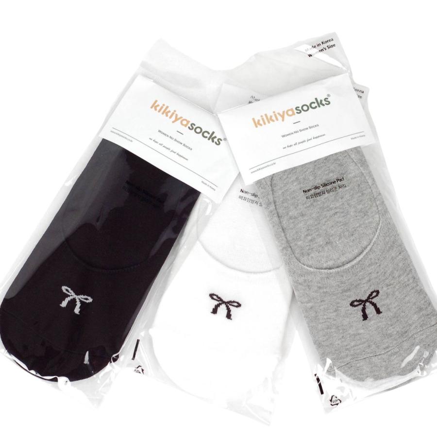 フットカバー レディース 脱げにくい 靴下 浅履き かわいいリボン柄 シリコン付き 滑り止め ゴムバンド付き パンプス用 ソックス、送料無料 韓国製 |  | 03