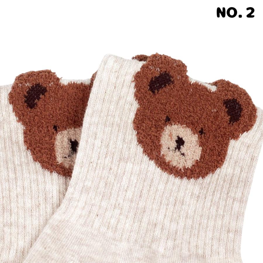 靴下 レディース 韓国 かわいい クマ柄 クルーソックス 韓国ファッション おしゃれ 秋冬 アニマル コットン 韓国製 単品 プレゼント ギフト 送料無料 |  | 06