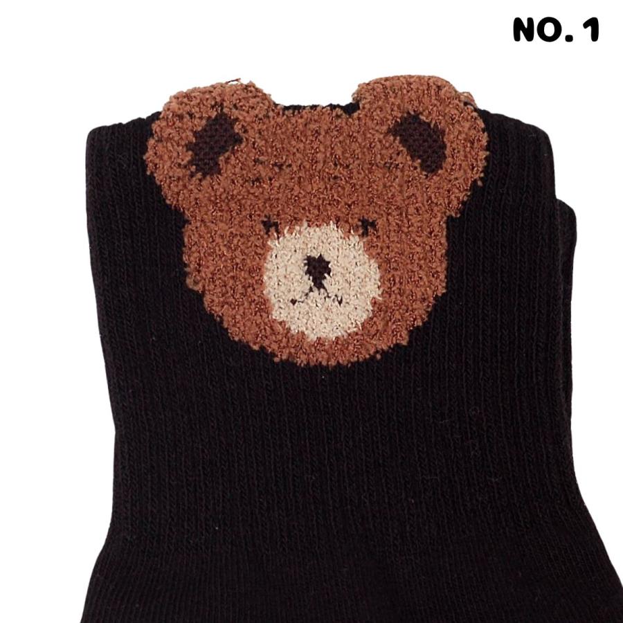 靴下 4足セット レディース 韓国 かわいい クマ柄 クルーソックス 韓国ファッション おしゃれ 秋冬 アニマル コットン 韓国製 プレゼント ギフト 送料無料 |  | 04