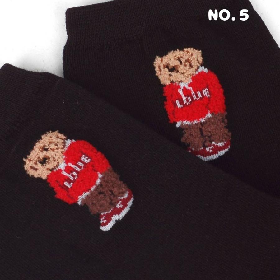 靴下 5足セット レディース 韓国 刺繍 クマ柄 クルーソックス かわいい おしゃれ 秋冬 韓国ファッション アニマル ソックス 韓国製 プレゼント 送料無料 |  | 12