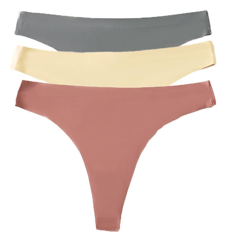 3枚セット ショーツ Tバック シームレス 下着 パンツ シンプル