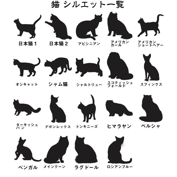 表札のアトリエ ガラス表札 ステンレス板 150x150mm  にゃんこと一緒（選べる猫種） 肉球付き｜coconut-online｜03