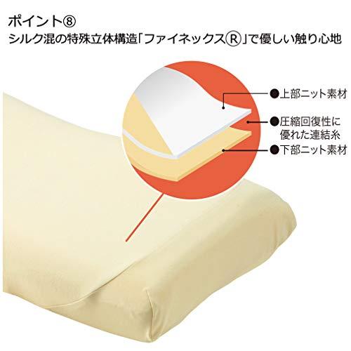 西川 (Nishikawa) エンジェルフロート やさしく支える枕 低め 一年中ふわふわ 空気孔で通気性アップ ストレスフリーな快眠 仰向け 横向き寝 - 2