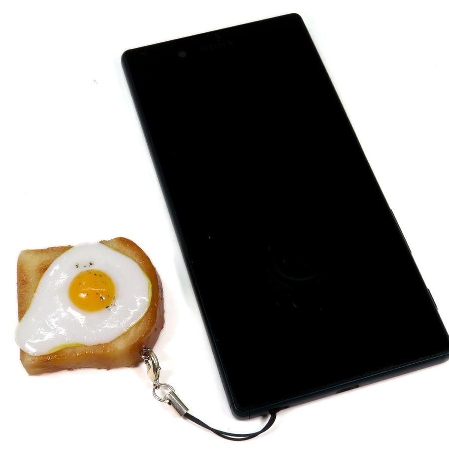 食品サンプル 食べちゃいそうな目玉焼きトースト キーホルダー
