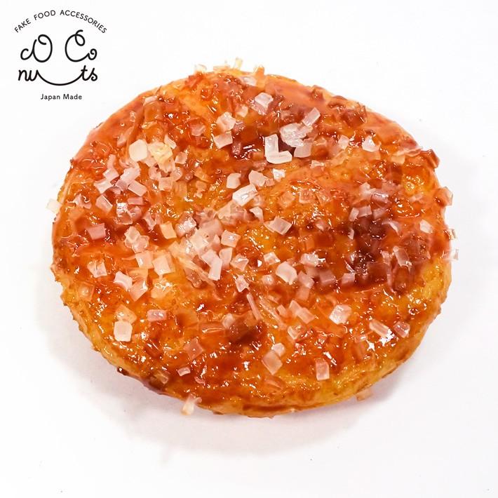 食品サンプル 食べちゃいそうな ザラメせんべい キーホルダー ストラップ | 