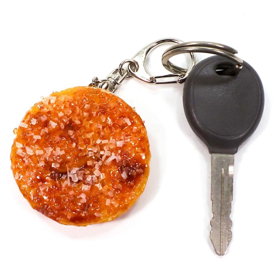 食品サンプル 食べちゃいそうな ザラメせんべい キーホルダー ストラップ |  | 01