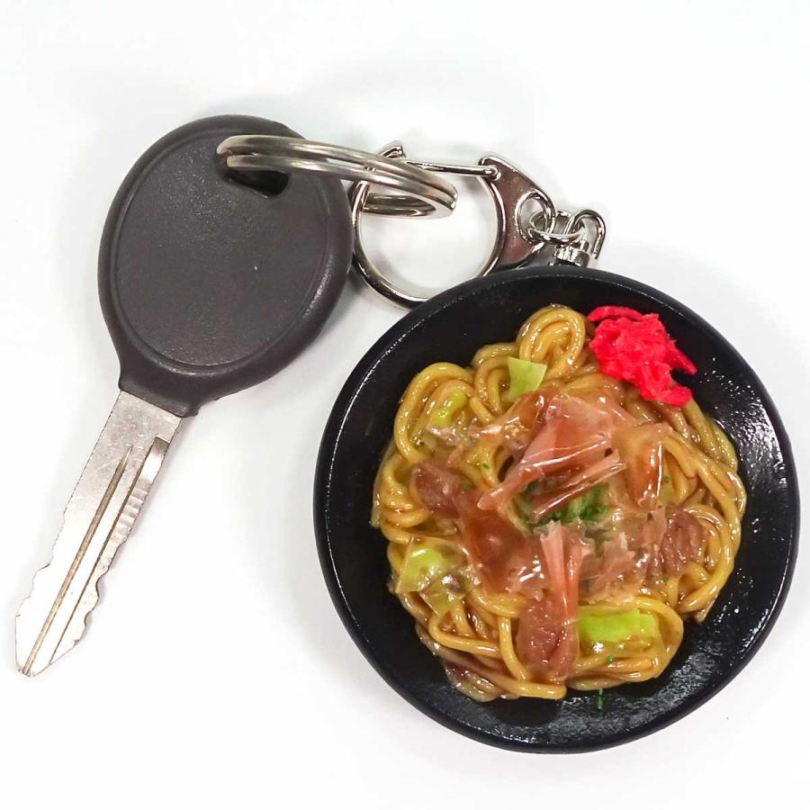 食品サンプル ソース 焼きそば キーホルダー ストラップ