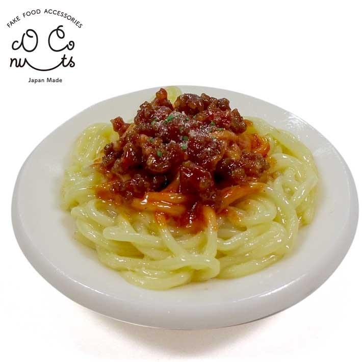 食品サンプル ミートスパゲティ キーホルダー ストラップ マグネット
