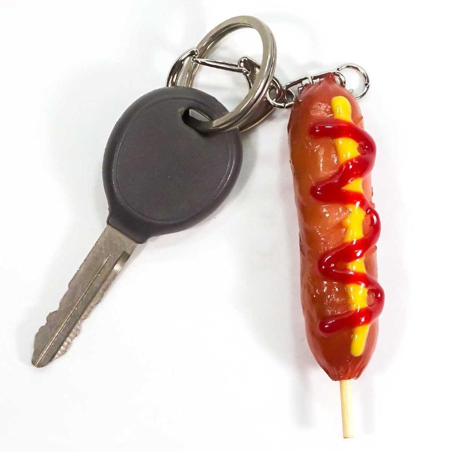 食品サンプル 食べちゃいそうな フランクフルト ソーセージ キーホルダー ストラップ |  | 01