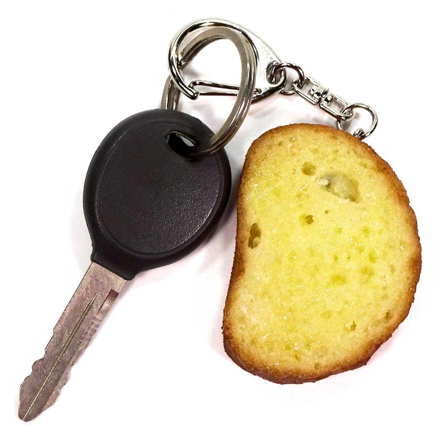 食品サンプル 食べちゃいそうな ラスク (ガーリックバター シュガーバター)  キーホルダー ストラップ |  | 03