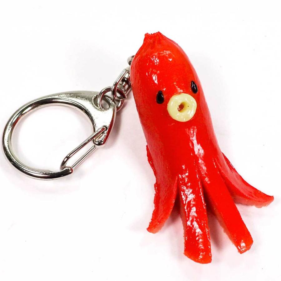 食品サンプル 食べちゃいそうな タコさん ウインナー キーホルダー ストラップ |  | 09