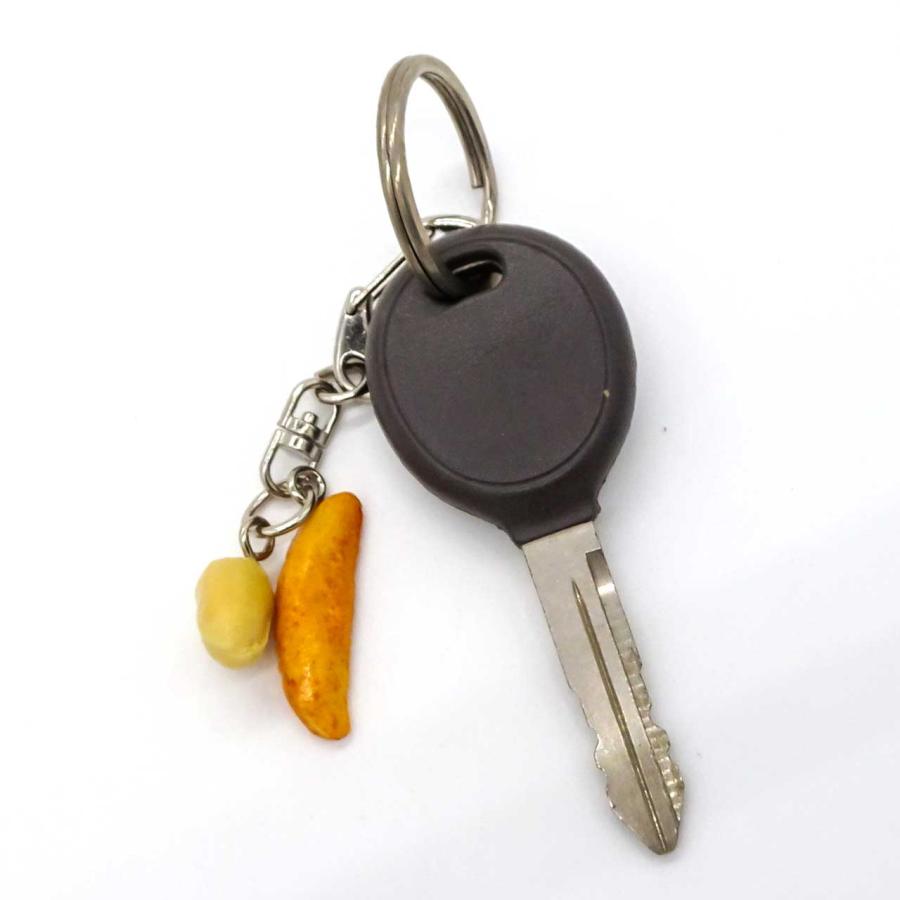 食品サンプル 食べちゃいそうな 柿の種 キーホルダー ストラップ |  | 01