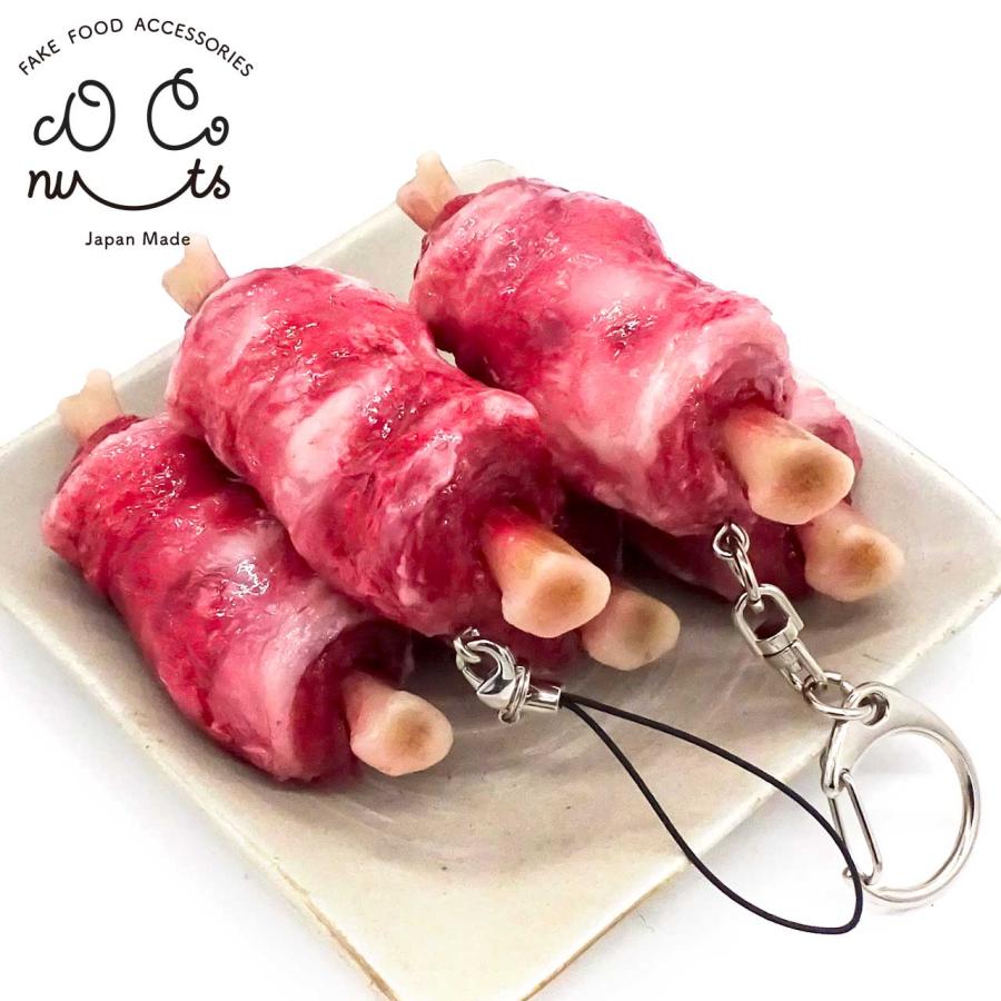 食品サンプル 食べちゃいそうな 生漫画肉 キーホルダー ストラップ |  | 03