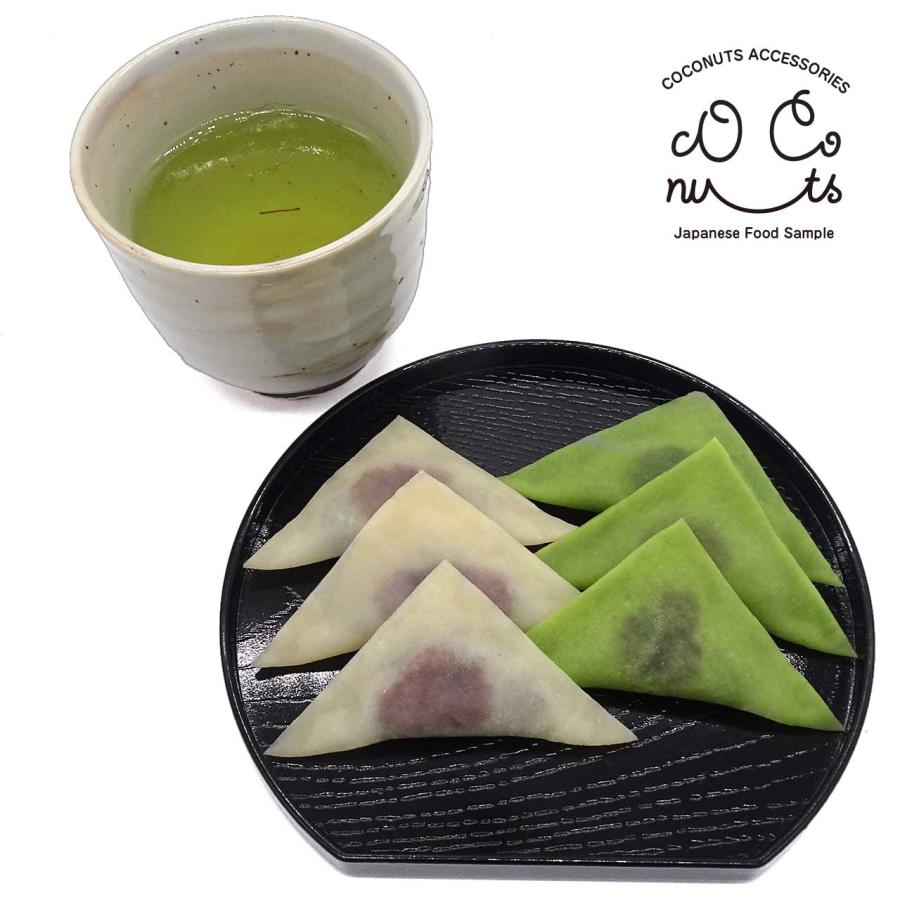 食べちゃいそうな 生八つ橋 (ニッキ・抹茶) 食品サンプル キーホルダー ストラップ マグネット |  | 04