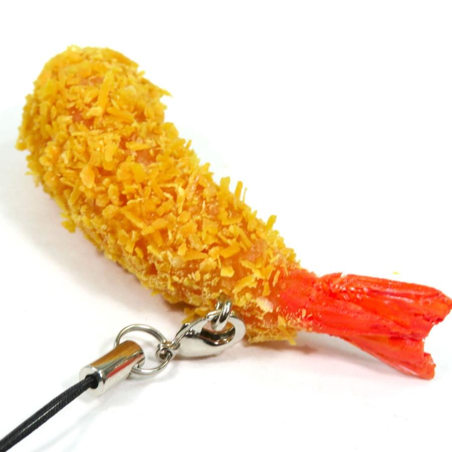 食品サンプル 食べちゃいそうな エビフライ キーホルダー ストラップ