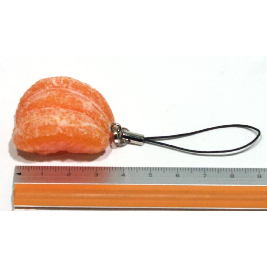 食品サンプル 食べちゃいそうな 皮むき みかん キーホルダー
