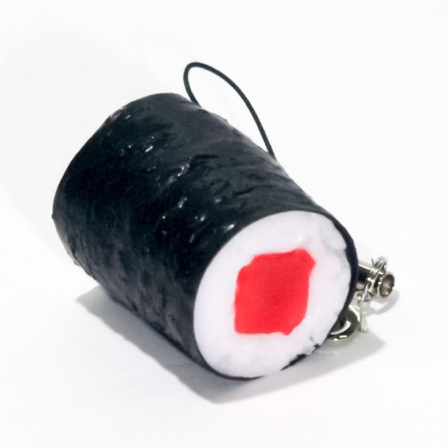 食品サンプル 食べちゃいそうな 鉄火巻き キーホルダー ストラップ