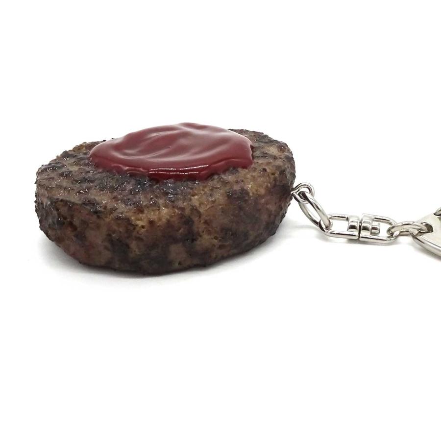 ハンドメイド べあらびシリーズ フェイクハンバーグ キーホルダー