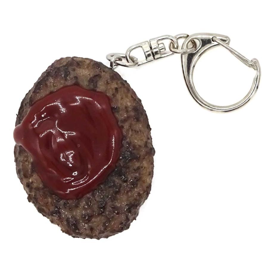 ハンドメイド べあらびシリーズ フェイクハンバーグ キーホルダー