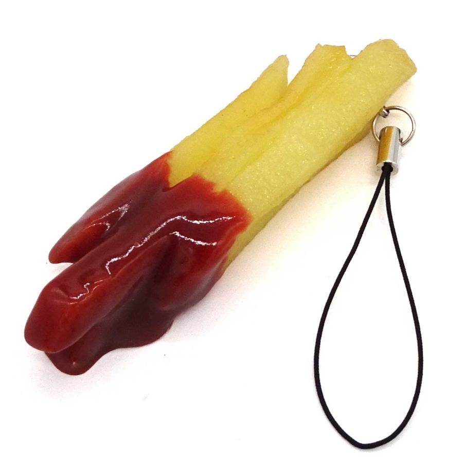 食品サンプル 食べちゃいそうな フライドポテト キーホルダー