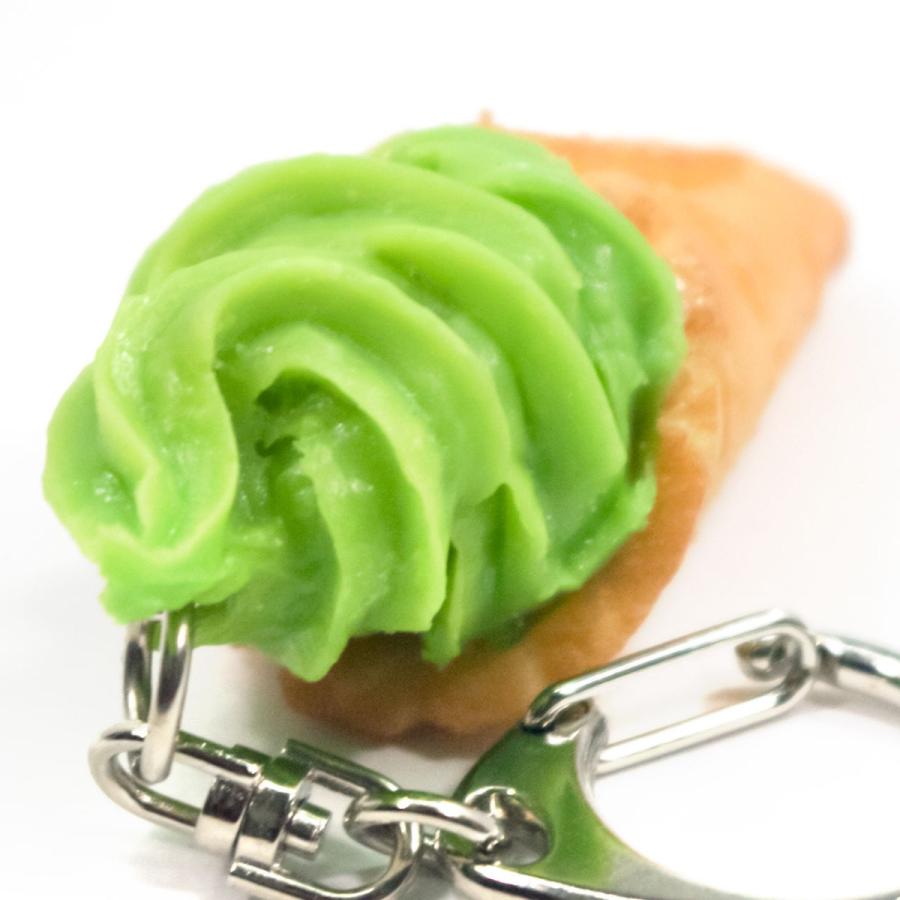 食品サンプル 食べちゃいそうな ソフトクリーム キーホルダー