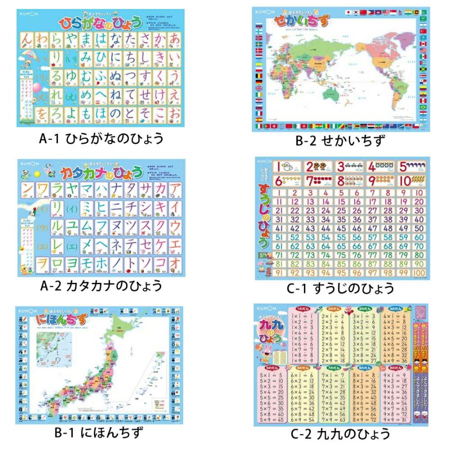 くもん出版 2枚セット KUMON おふろでレッスン お風呂 貼れる レッスン