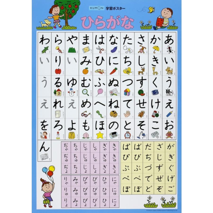 7枚セット KUMON 学習ポスター 丈夫 勉強 学習 くもん 公文 公文式 表 